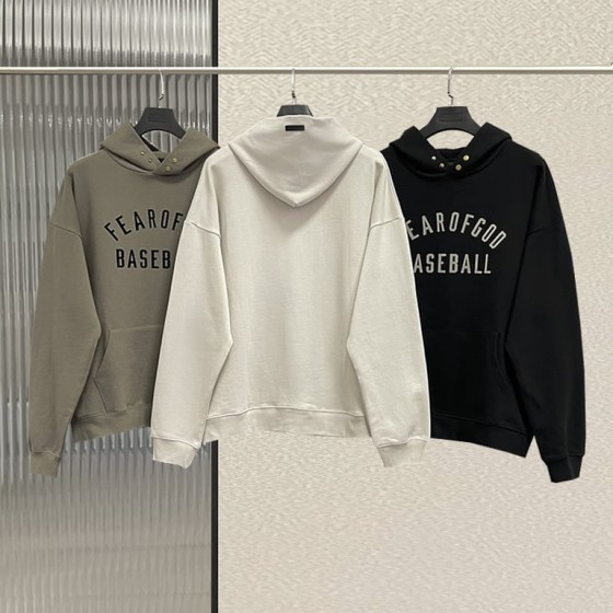 Fear of God Baseball Logo Hoodie